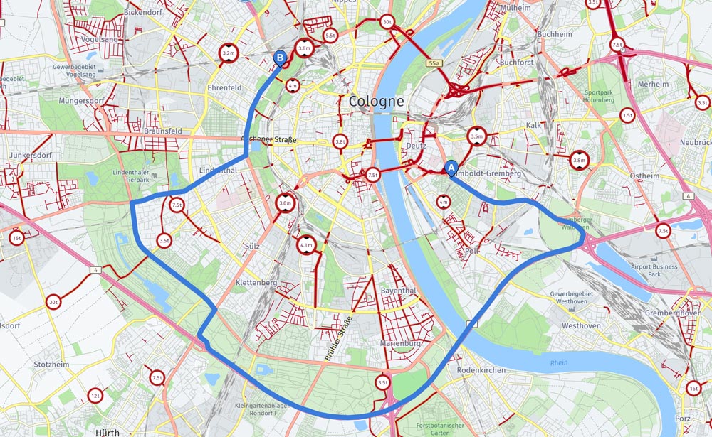 digitale Routenplanung Beispielprojekt 1